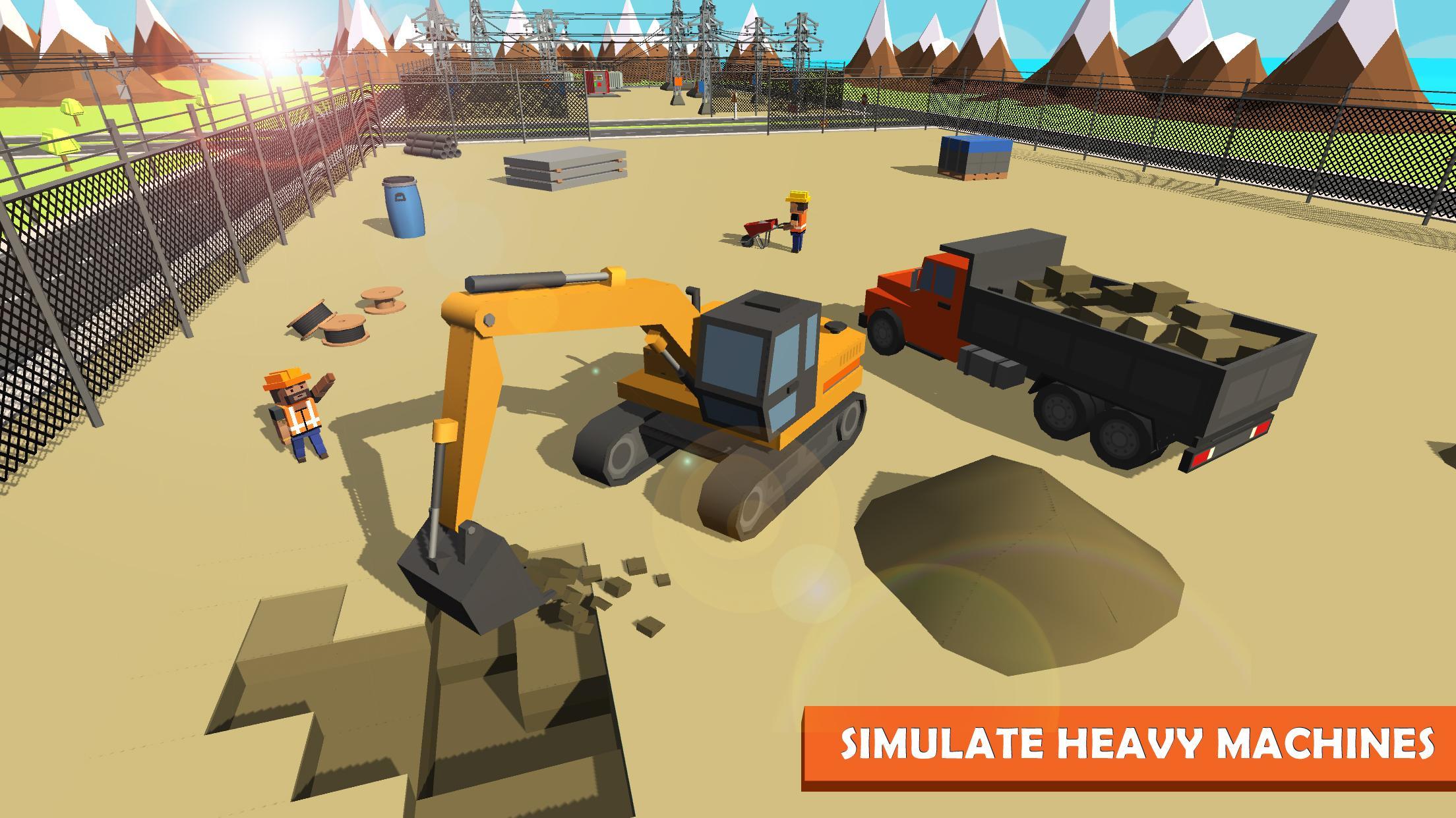 Electrical Grid Station Construction: Building Sim Game Screenshot