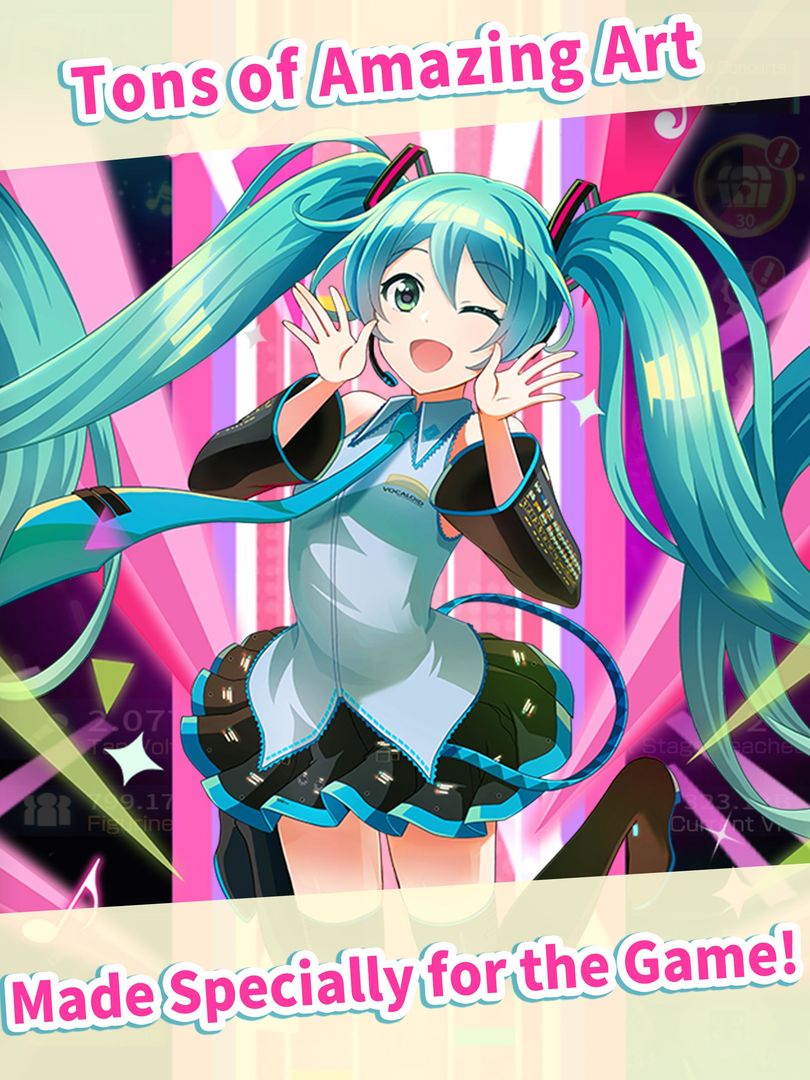 Hatsune Miku - Tap Wonder screenshot game