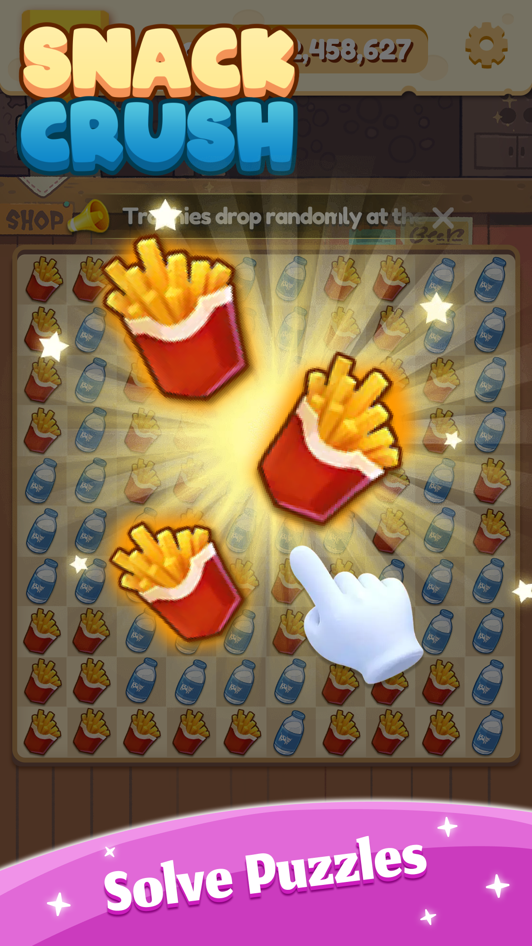 Snack Crush Game Screenshot