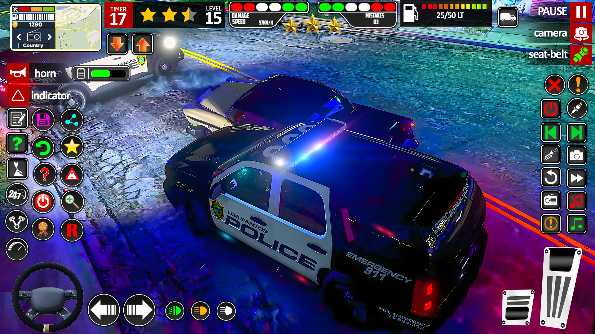 City Cop Car Chase Game Game Screenshot
