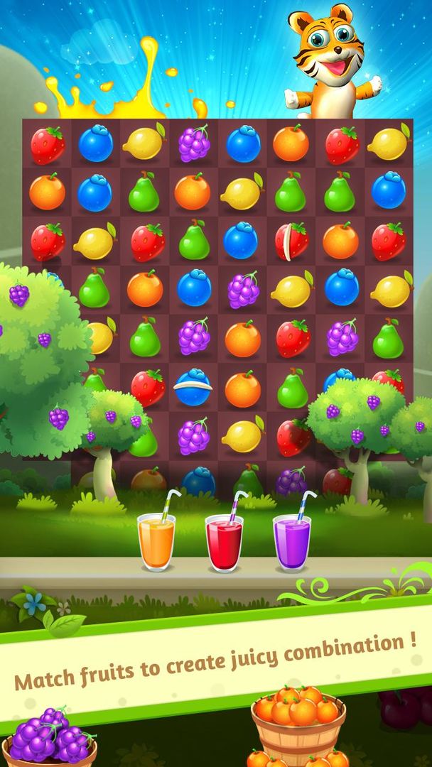 Fruit Juice - Match 3 Game ภาพหน้าจอเกม