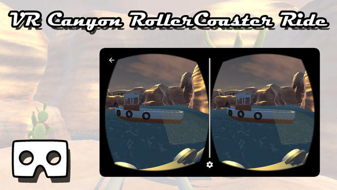 Screenshot of VR Canyon RollerCoaster Ride