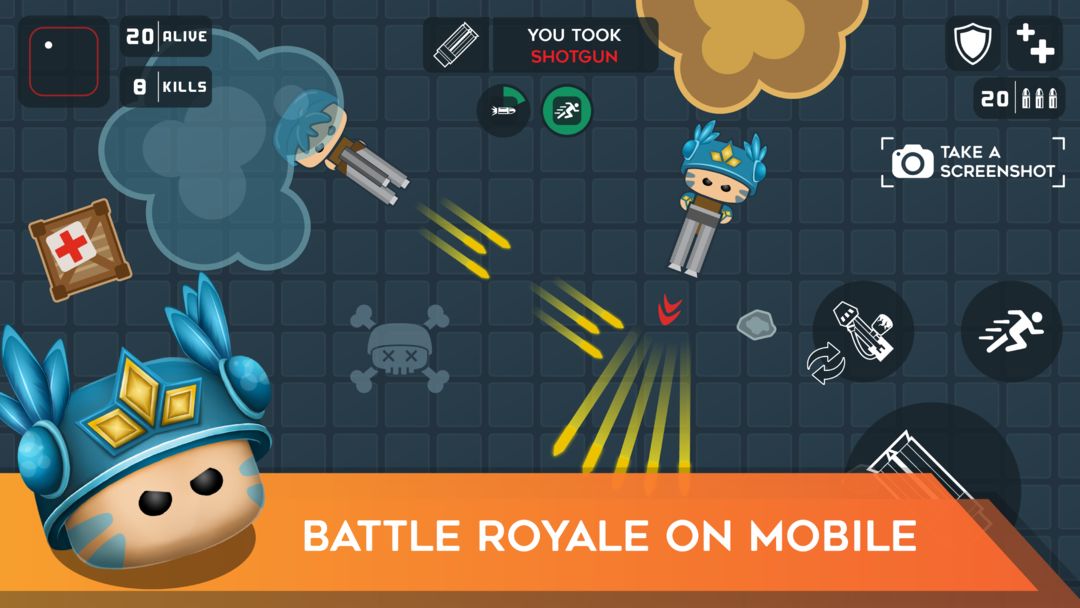 Mobg.io Survive Battle Royale ภาพหน้าจอเกม