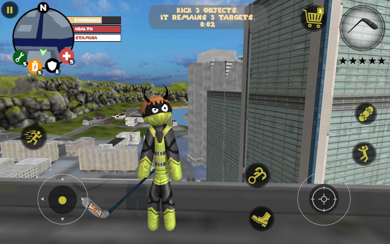 Screenshot of Stickman Rope Hero