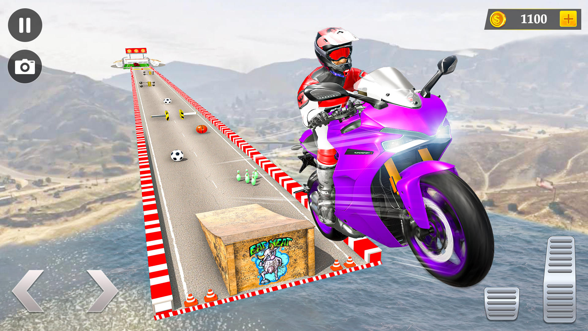 Captura de Tela do Jogo Heavy Bike Stunts Crash Games