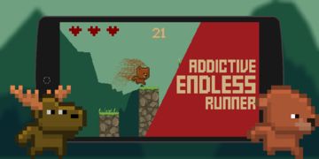 Captura de Tela do Jogo Animal Run - Endless Runner 2D