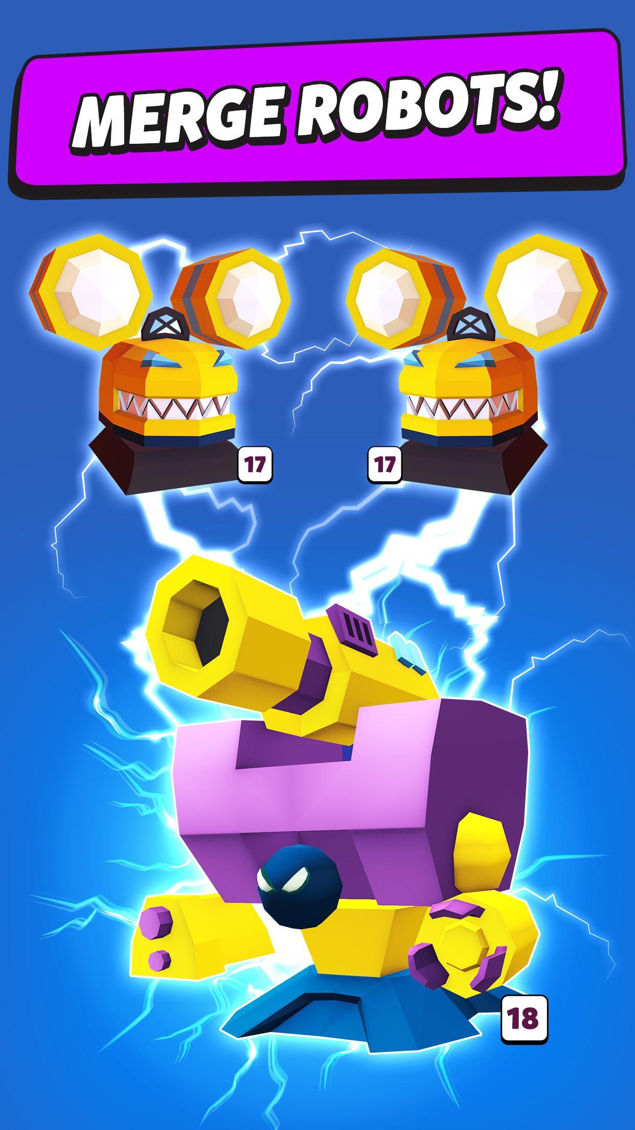 Merge Tower Bots Game Screenshot
