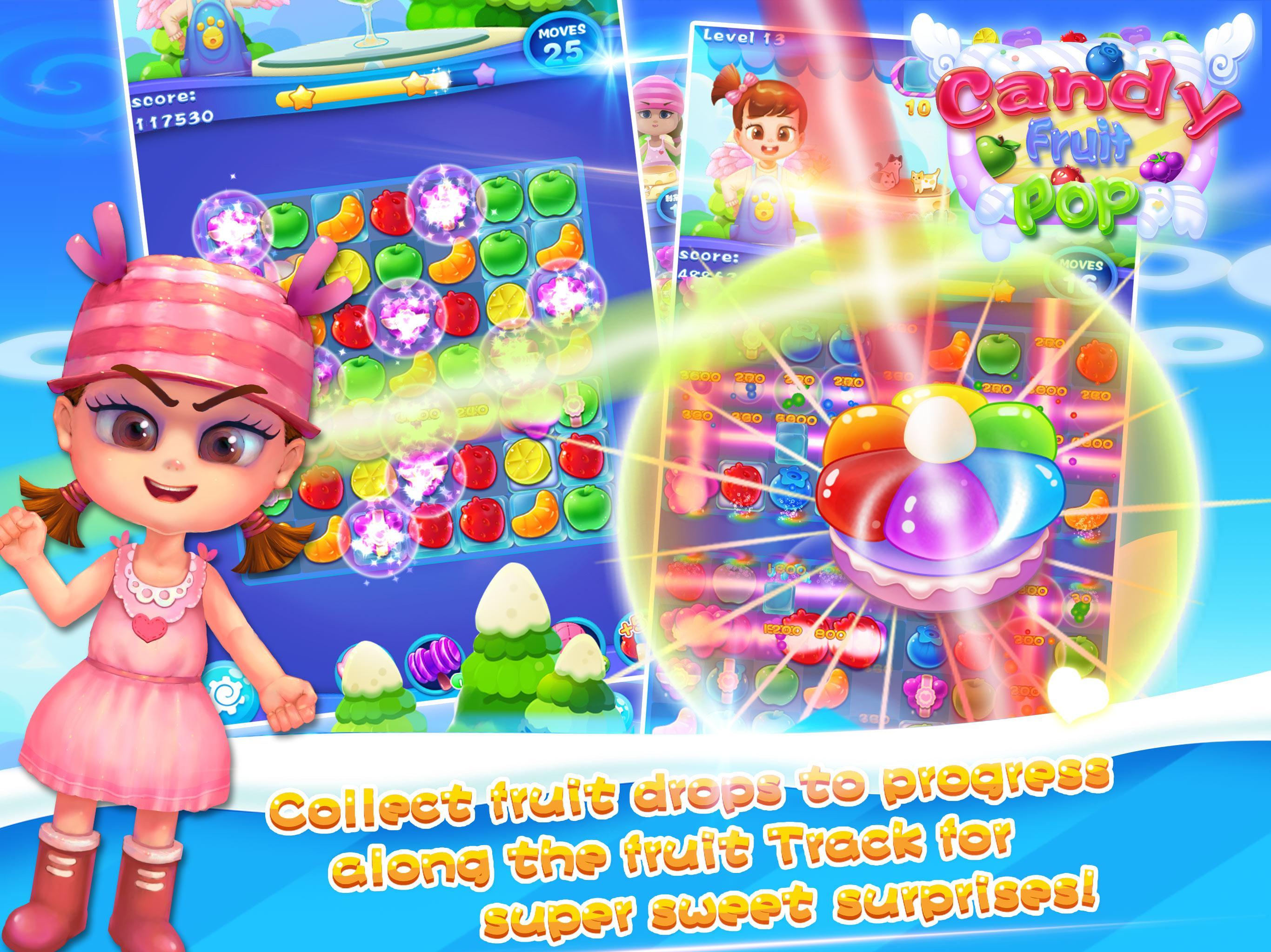 Candy Fruit Pop Game Screenshot