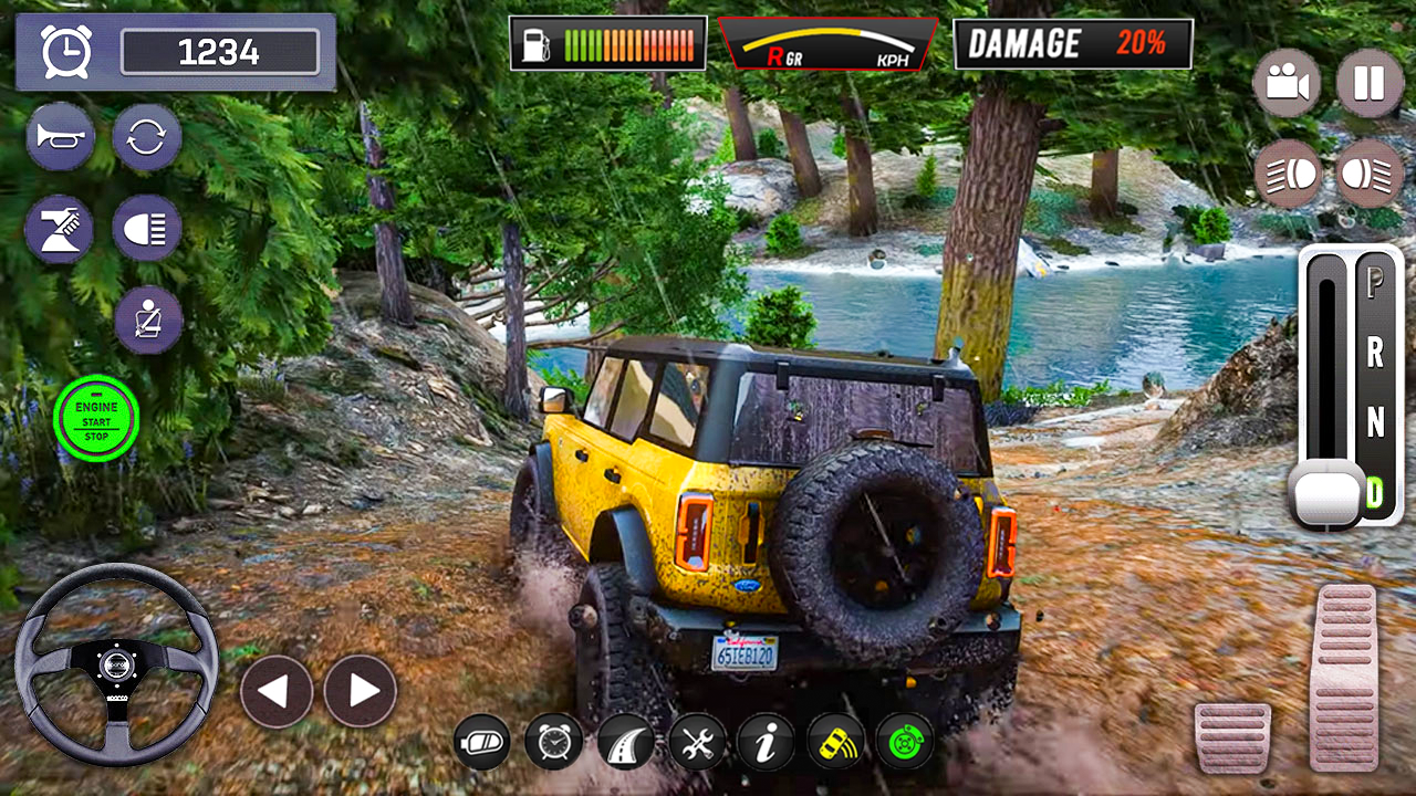 Offroad Jeep Crazy Driving 3D Game Screenshot