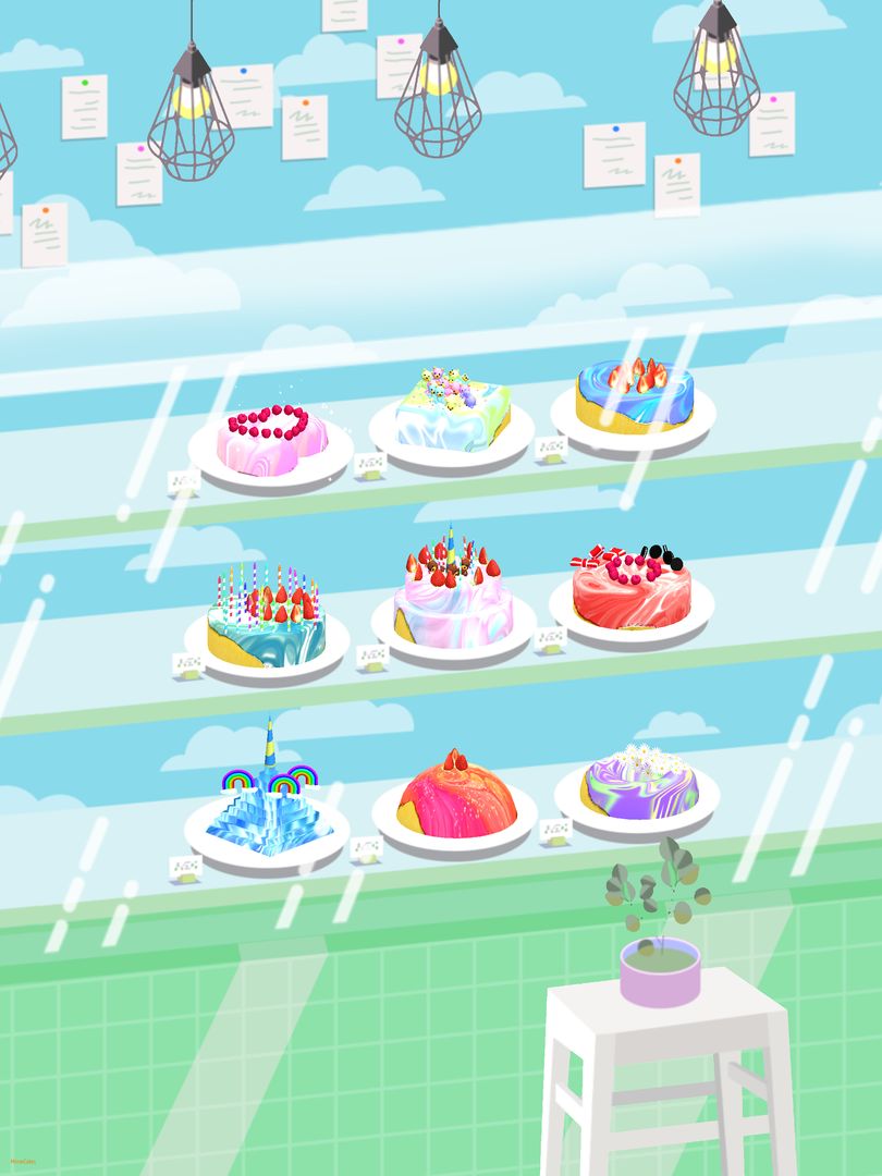 Screenshot of Mirror cakes