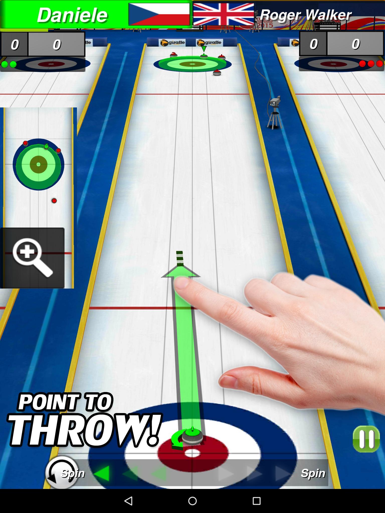 Curling 3D ゲームのスクリーンショット