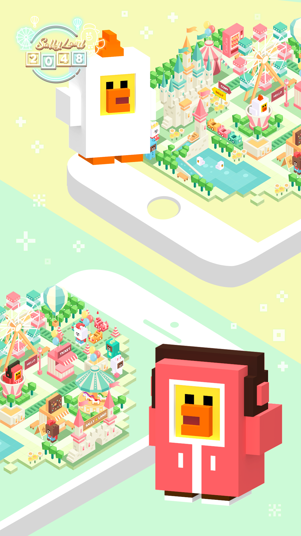 SALLYLAND 2048 Game Screenshot