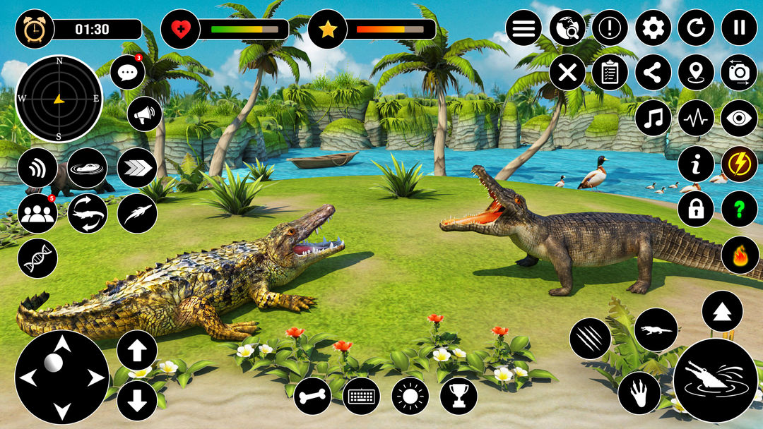 Animal Crocodile Attack Sim 게임 스크린 샷