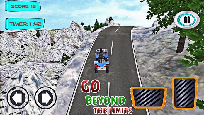 Скриншот игры Offroad Snow Quad Bike Race Pro