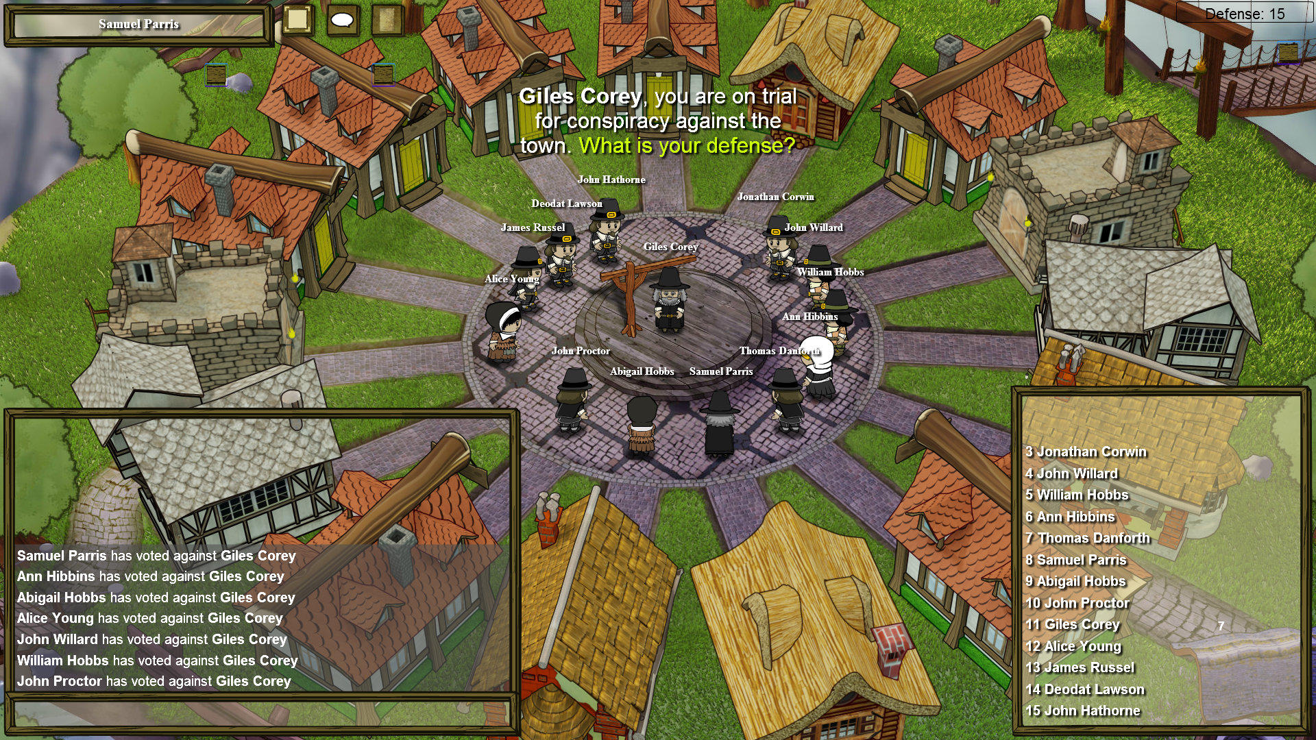 Town of Salem ゲームのスクリーンショット