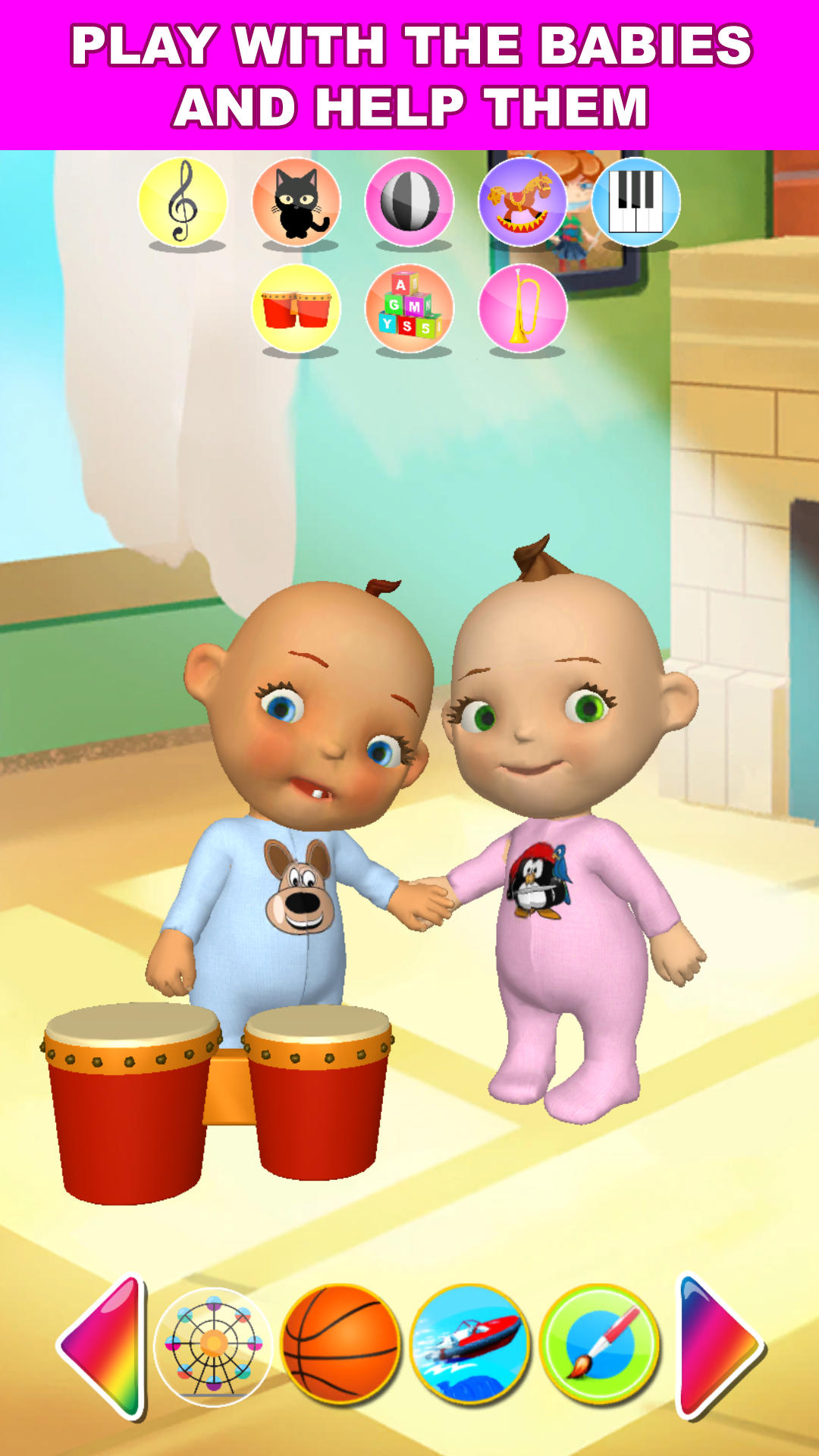 Talking Baby Twins Newborn Fun Game Screenshot