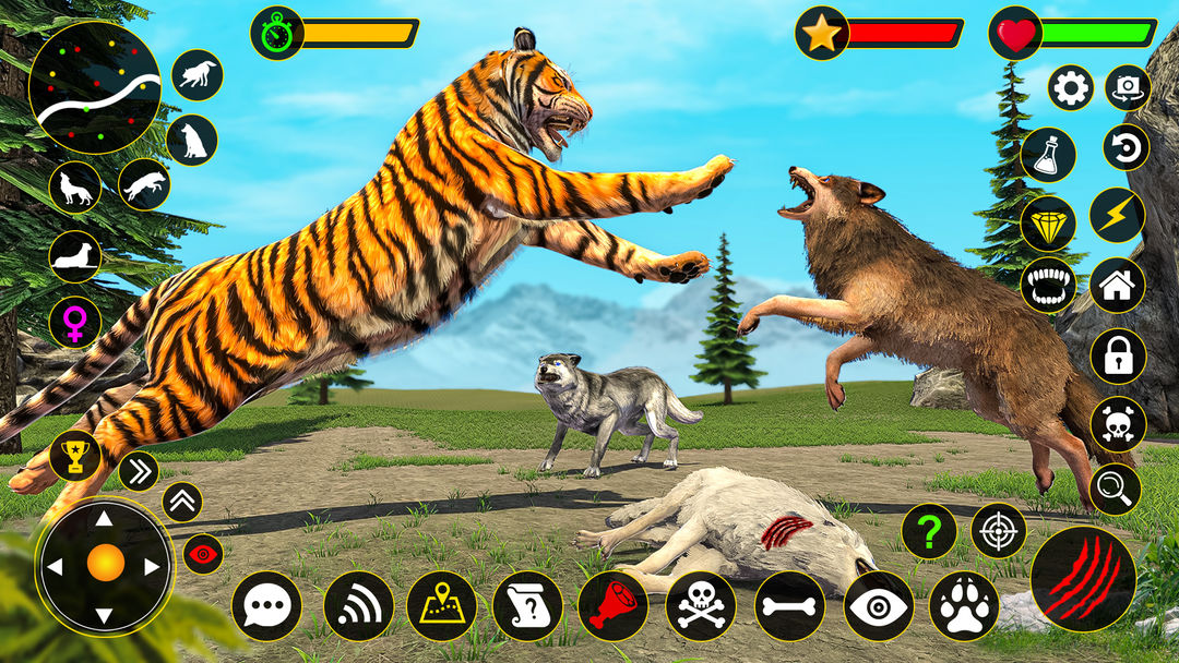 狼模擬器：狂野遊戲遊戲截圖