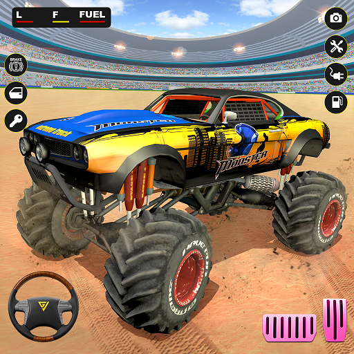 Monster Derby Truck Fighting Game Screenshot