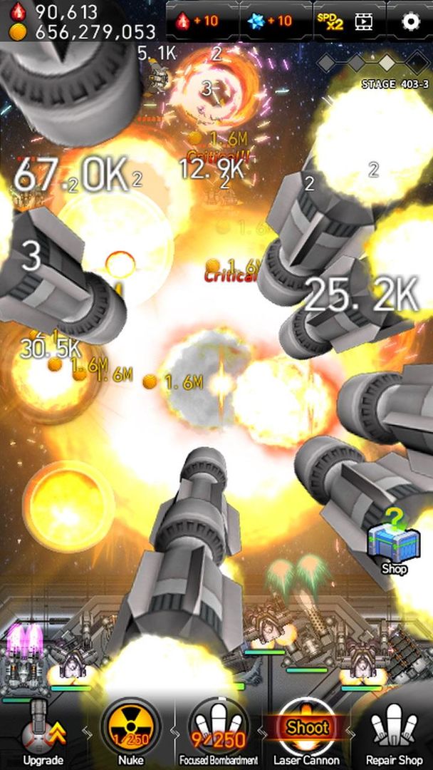 Galaxy Missile War ภาพหน้าจอเกม