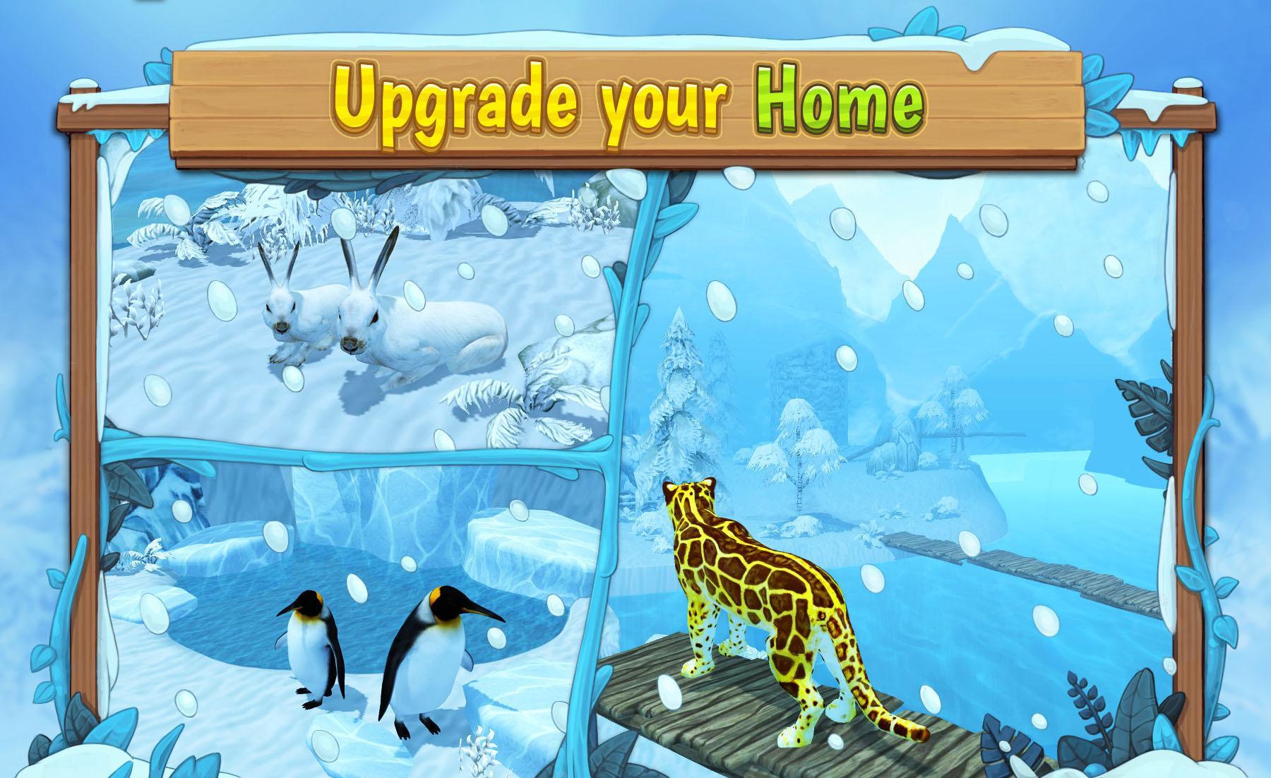 Snow Leopard Family Sim Online Game Screenshot