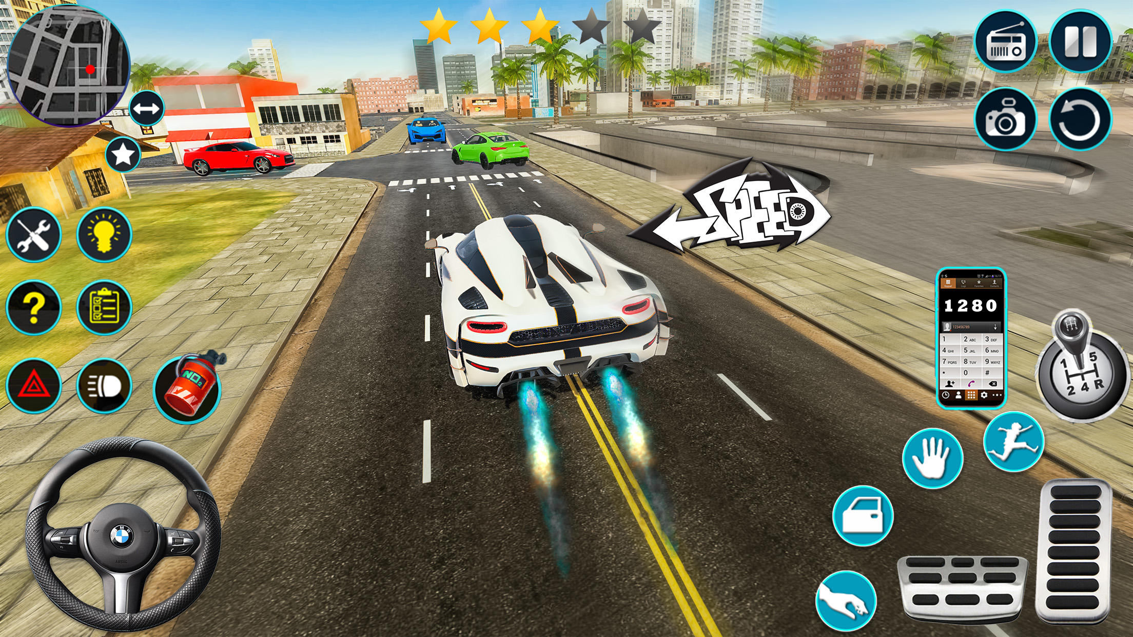 Open world Car Driving 3D Sim ภาพหน้าจอเกม