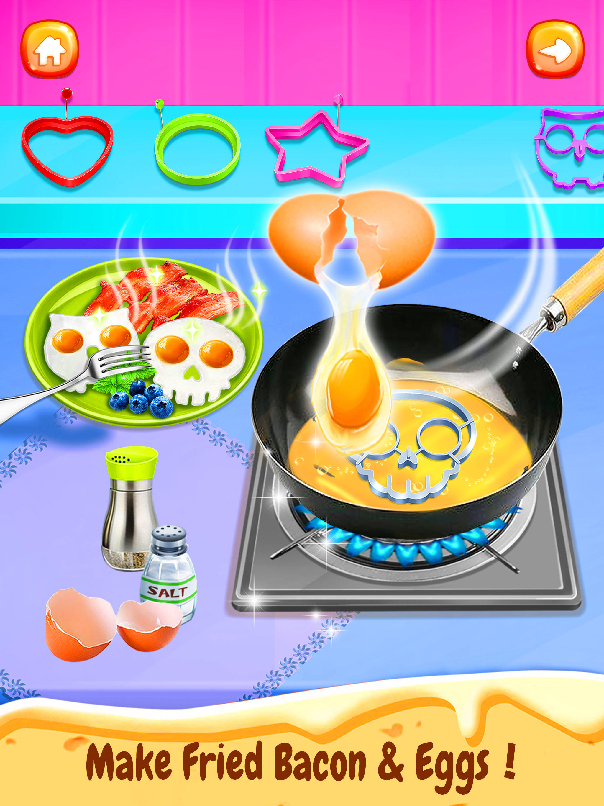 Breakfast Food Recipe! Game Screenshot