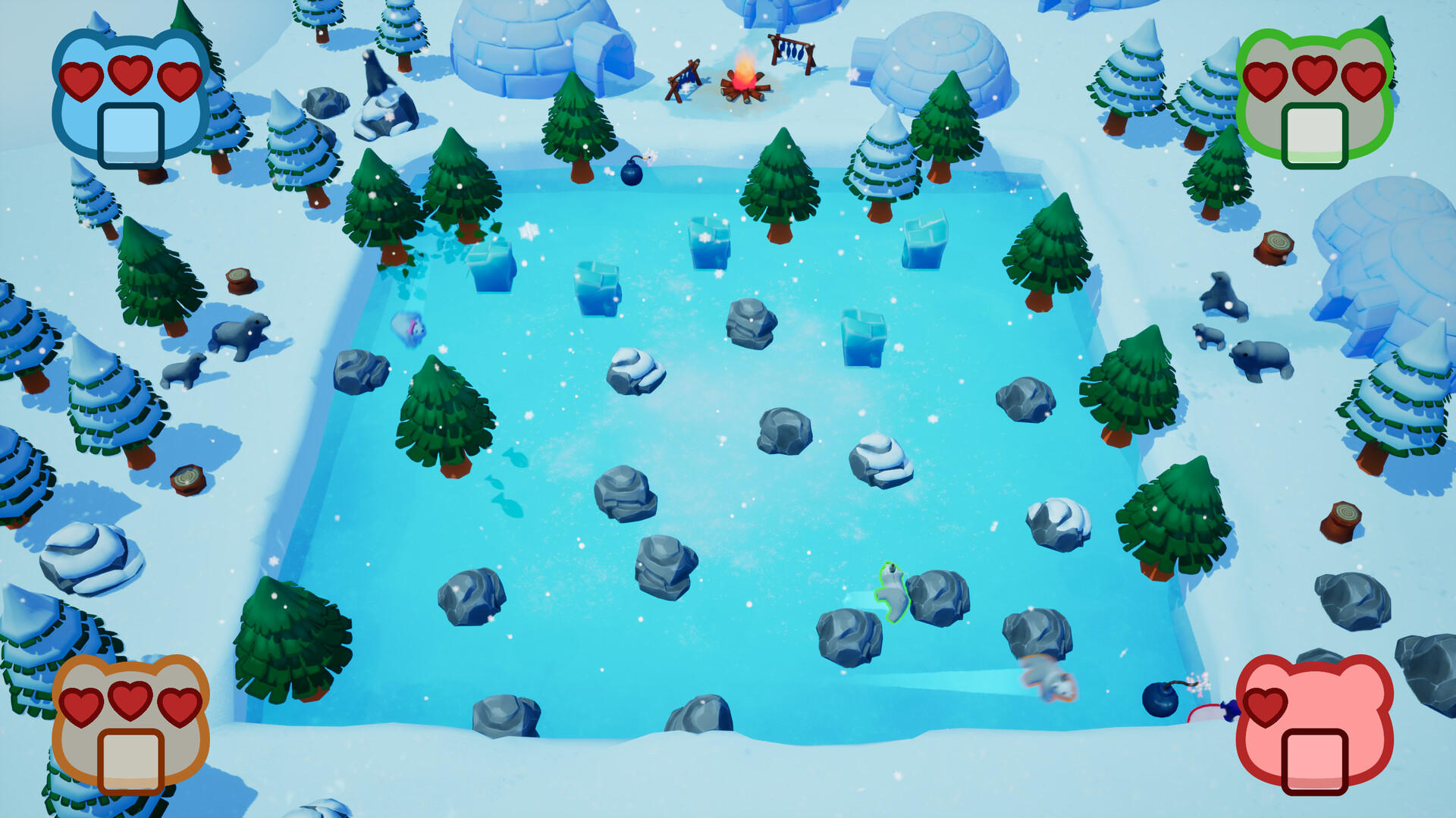 Sliding Bears screenshot game