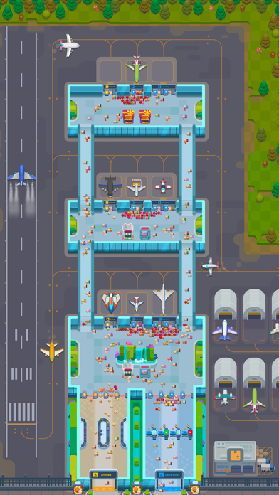 Overcrowded: Tycoon Idle Plane ゲームのスクリーンショット