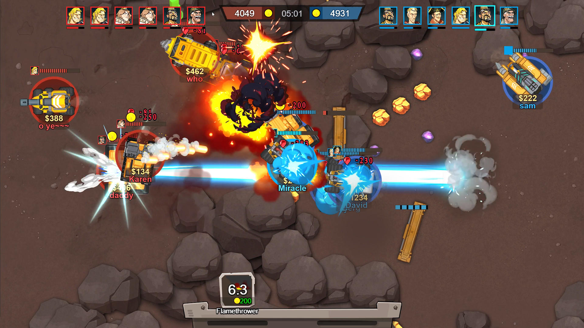 Mine Clash Game Screenshot