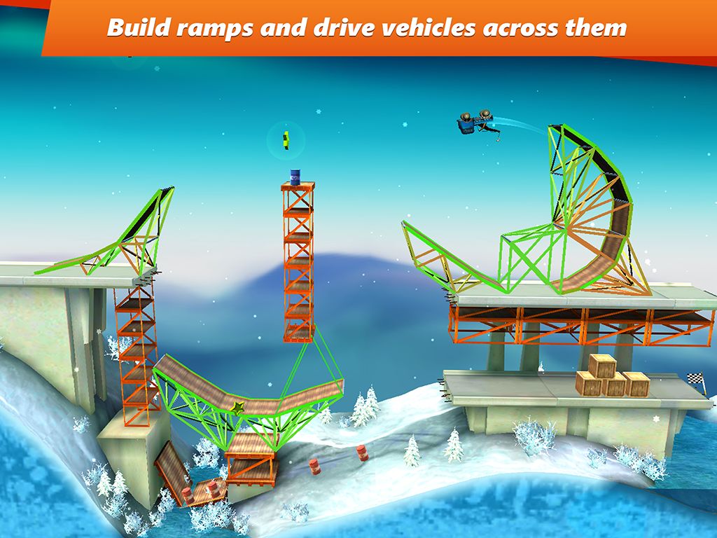 Bridge Constructor Stunts ภาพหน้าจอเกม