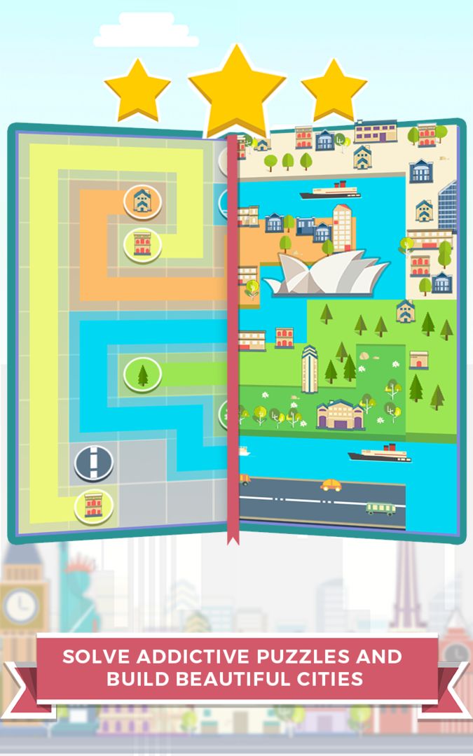 City Lines - Fun Puzzle Game 게임 스크린 샷