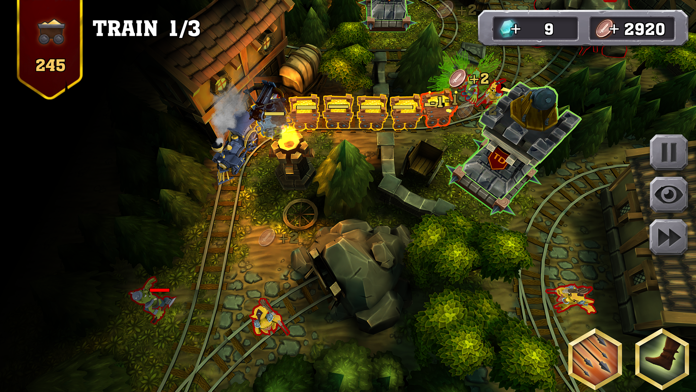 Скриншот игры Train Tower Defense