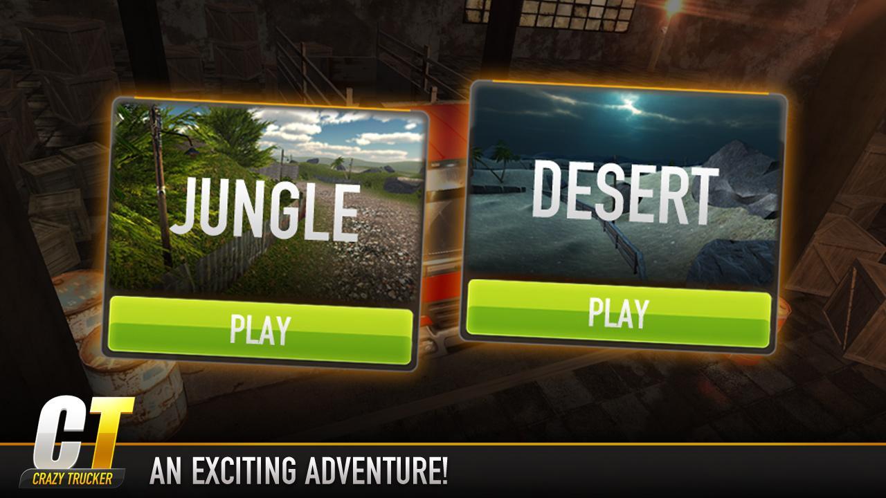 Crazy Trucker Game Screenshot