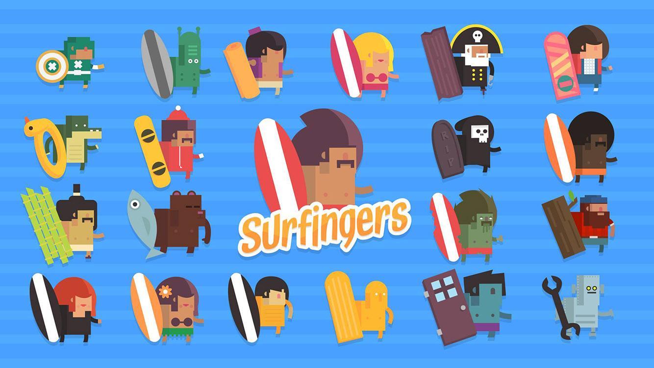 Surfingers ゲームのスクリーンショット