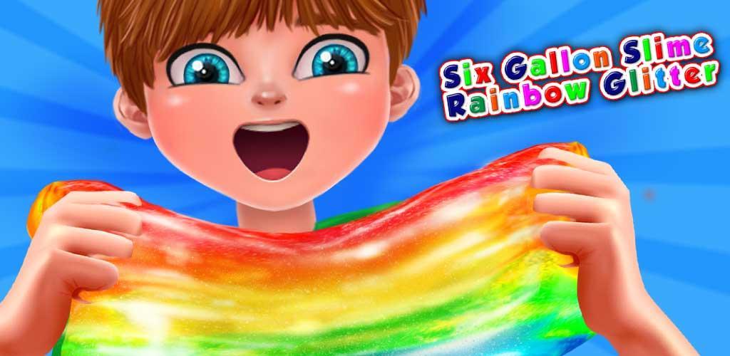 Banner of ប្រាំមួយ Gallon Slime Maker Rainbow Glitter 