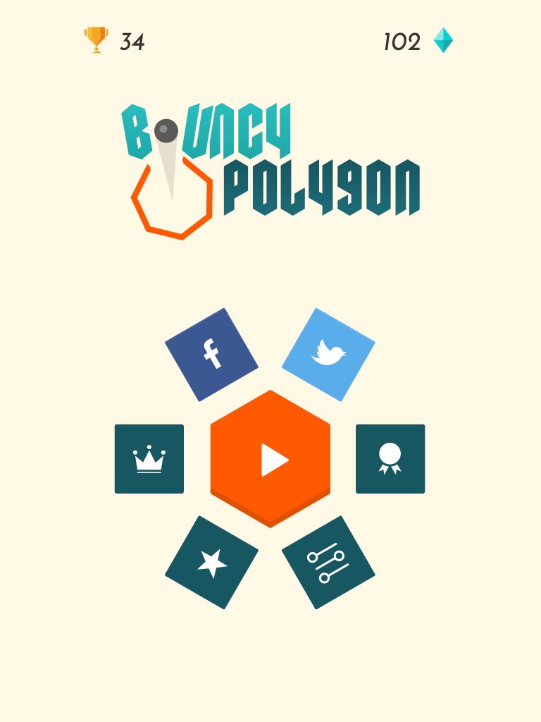 Screenshot of Bouncy Polygon