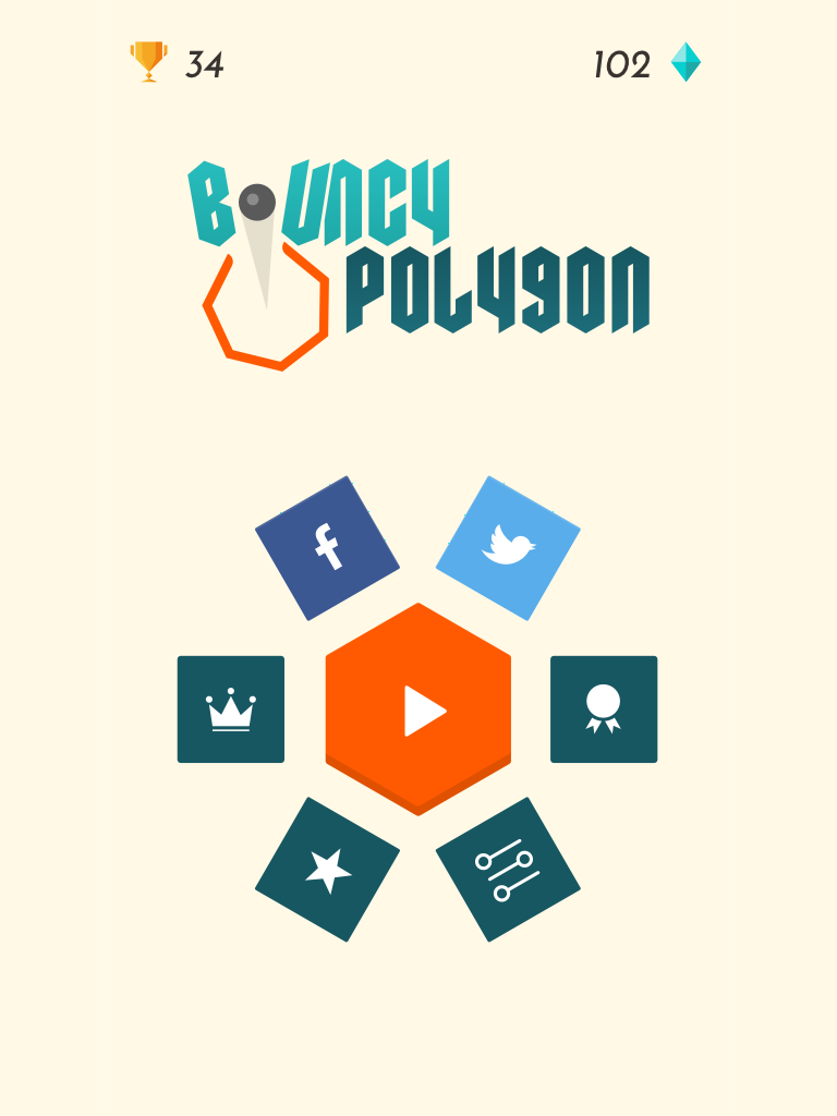 Bouncy Polygon 遊戲截圖