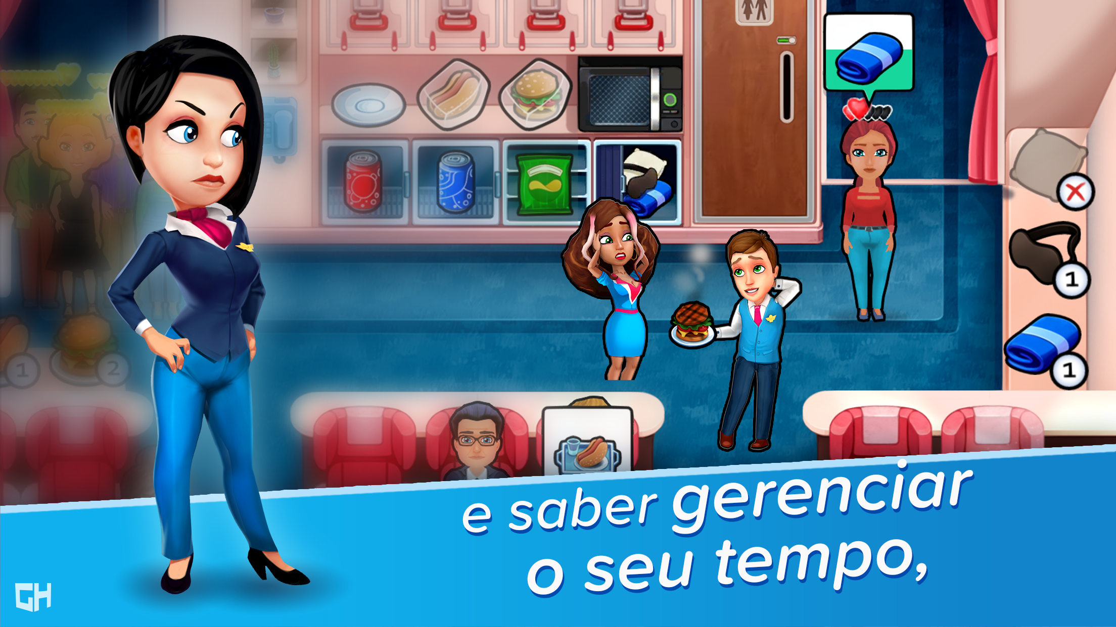 Captura de Tela do Jogo Amber's Airline - High Hopes