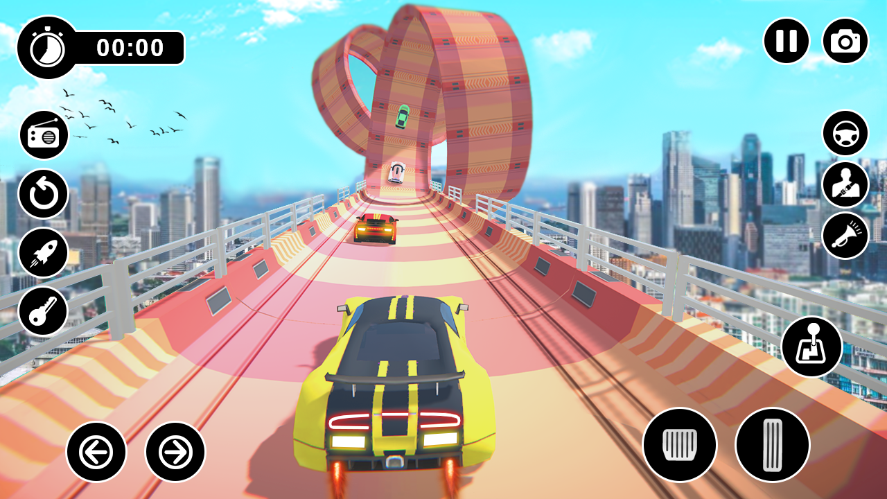 Mega Car Stunt Driving Race Game Screenshot