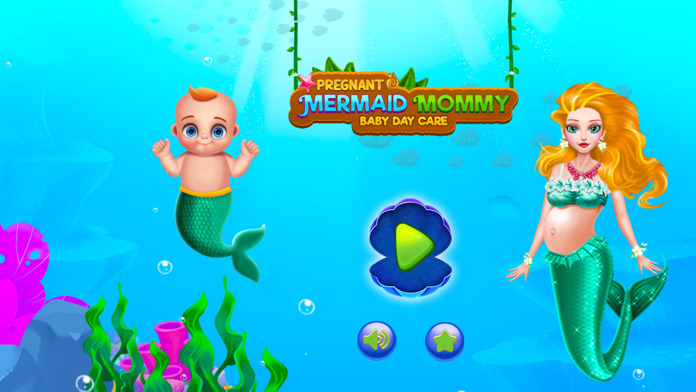 Mermaid Pregnant Mommy Daycare Game Screenshot