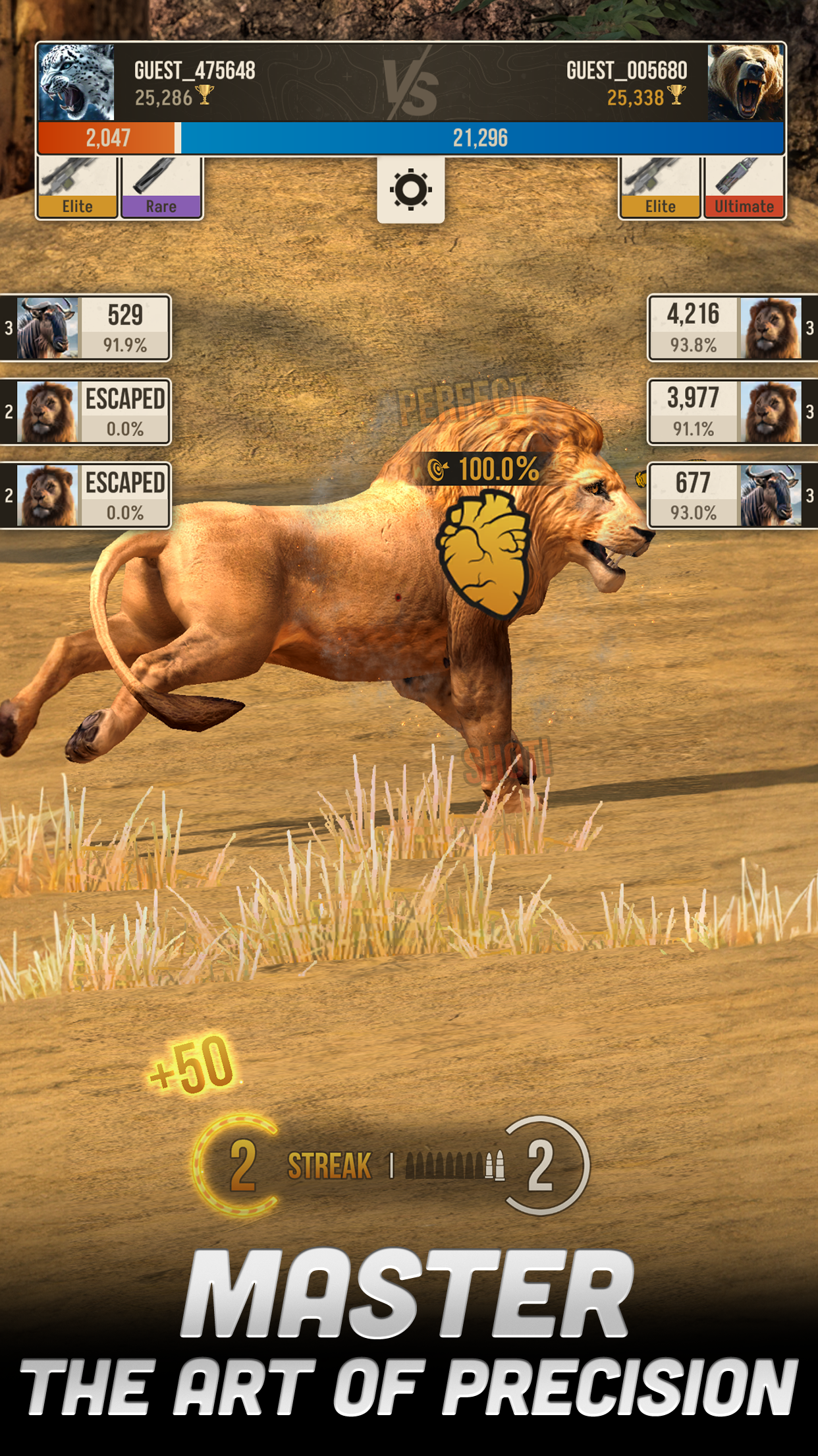 Hunting Battle: Hunter Game ゲームのスクリーンショット