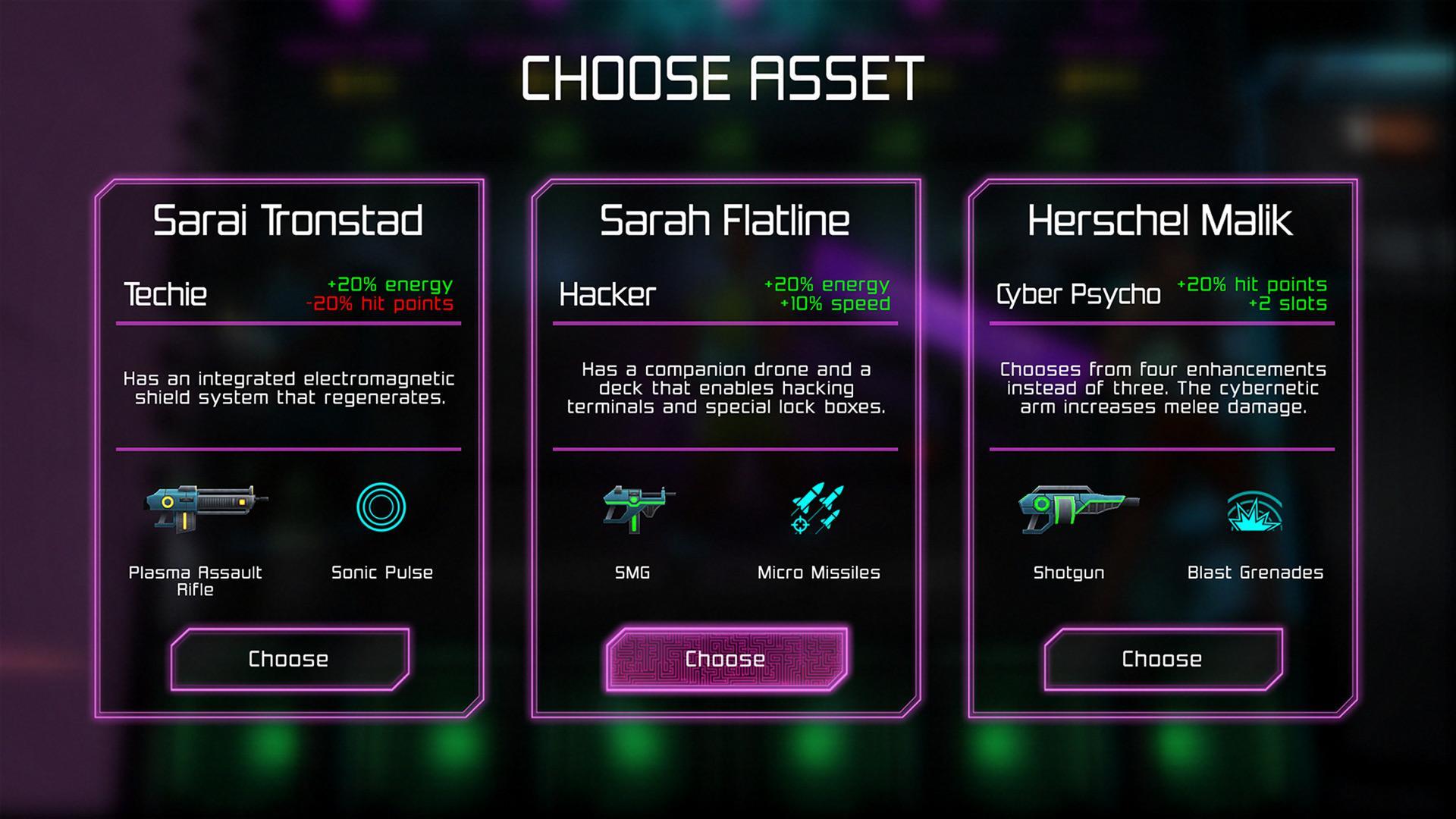 Neon Chrome Game Screenshot