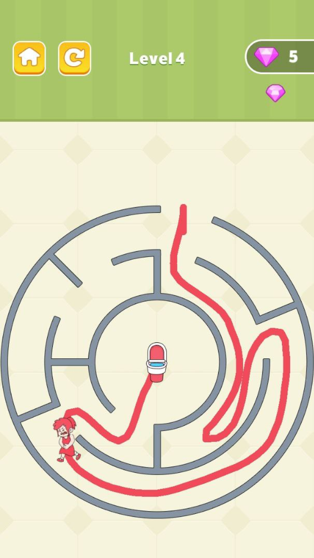 Go through the children's maze Game Screenshot