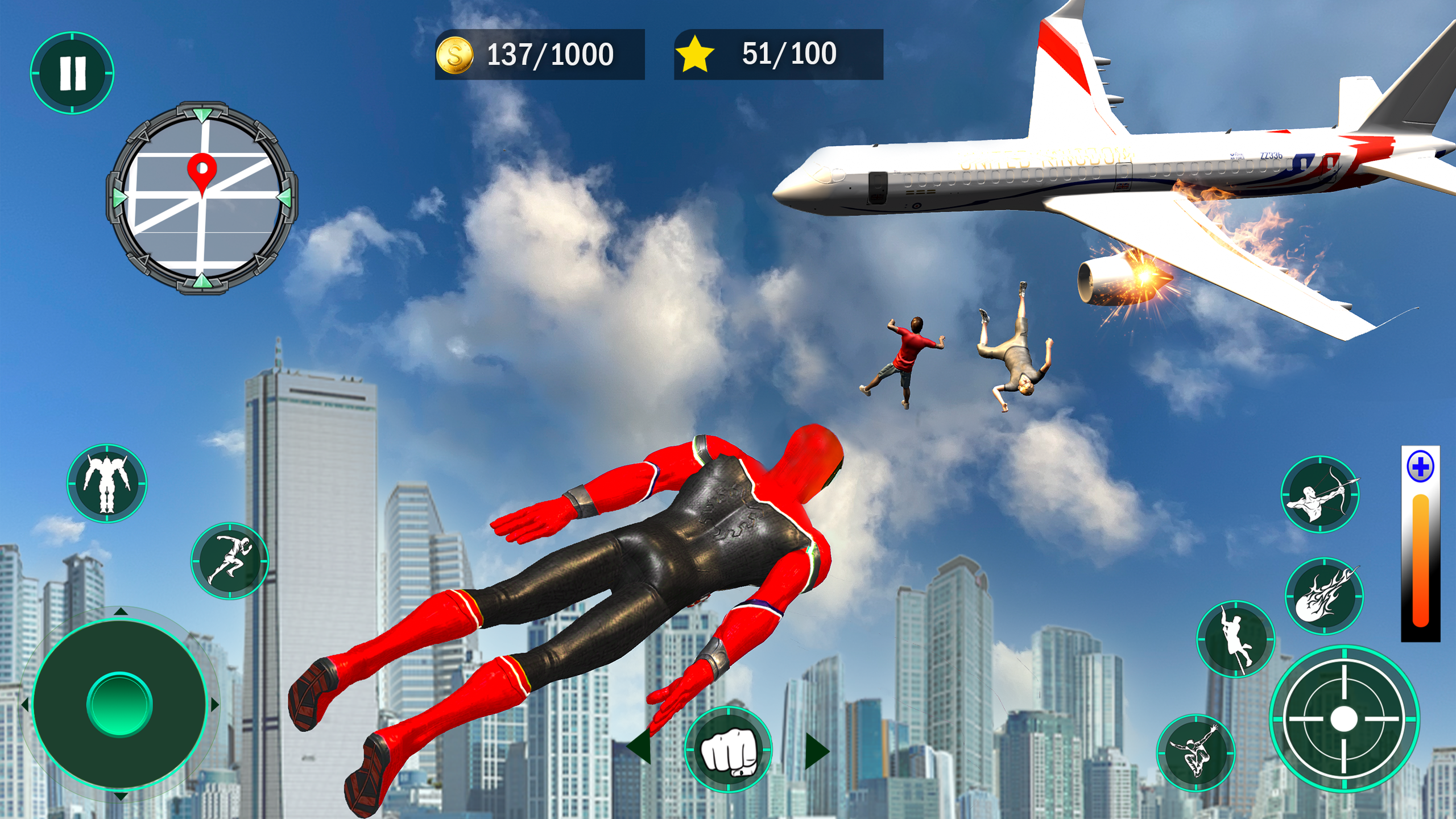 Spider Vice Town Man Rope Hero Game Screenshot