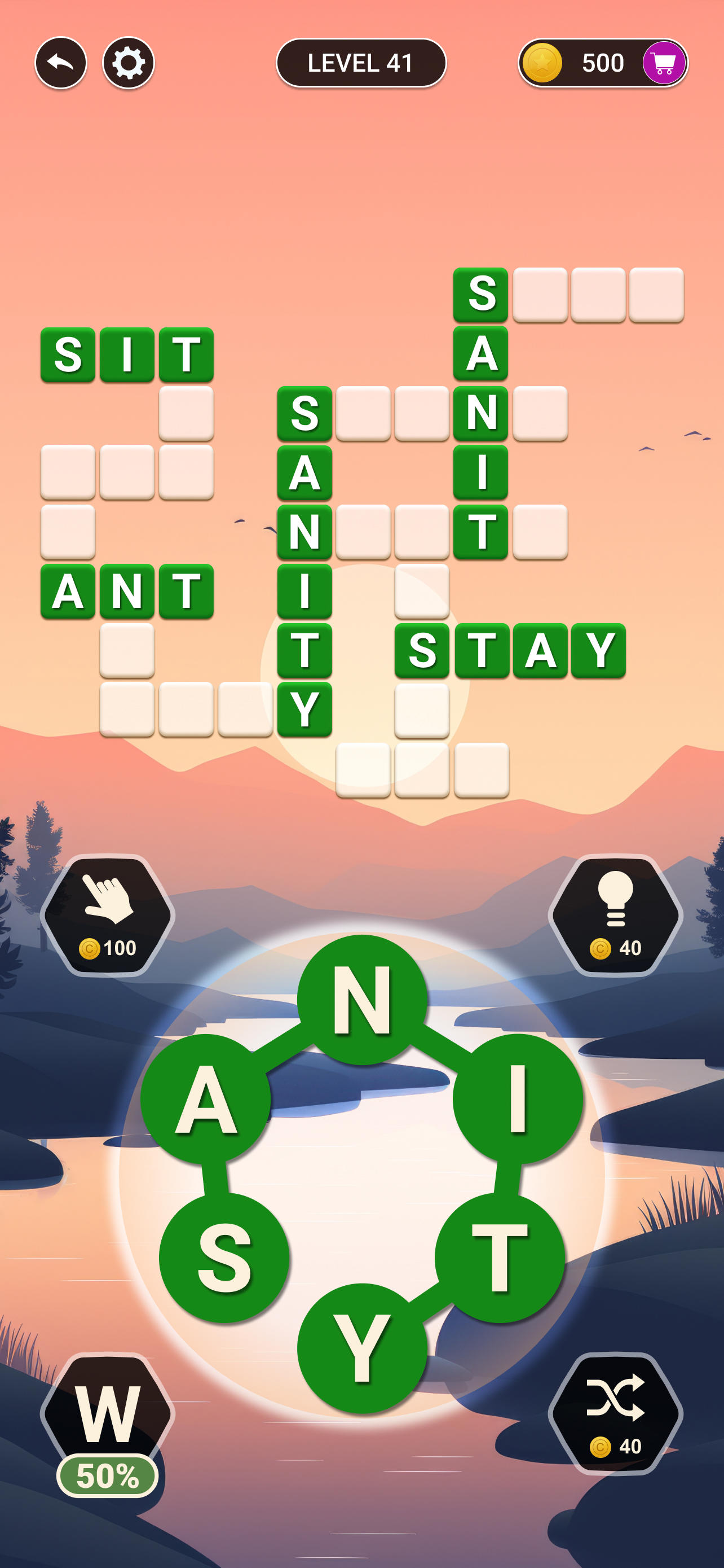 Crossword Jam Game Screenshot