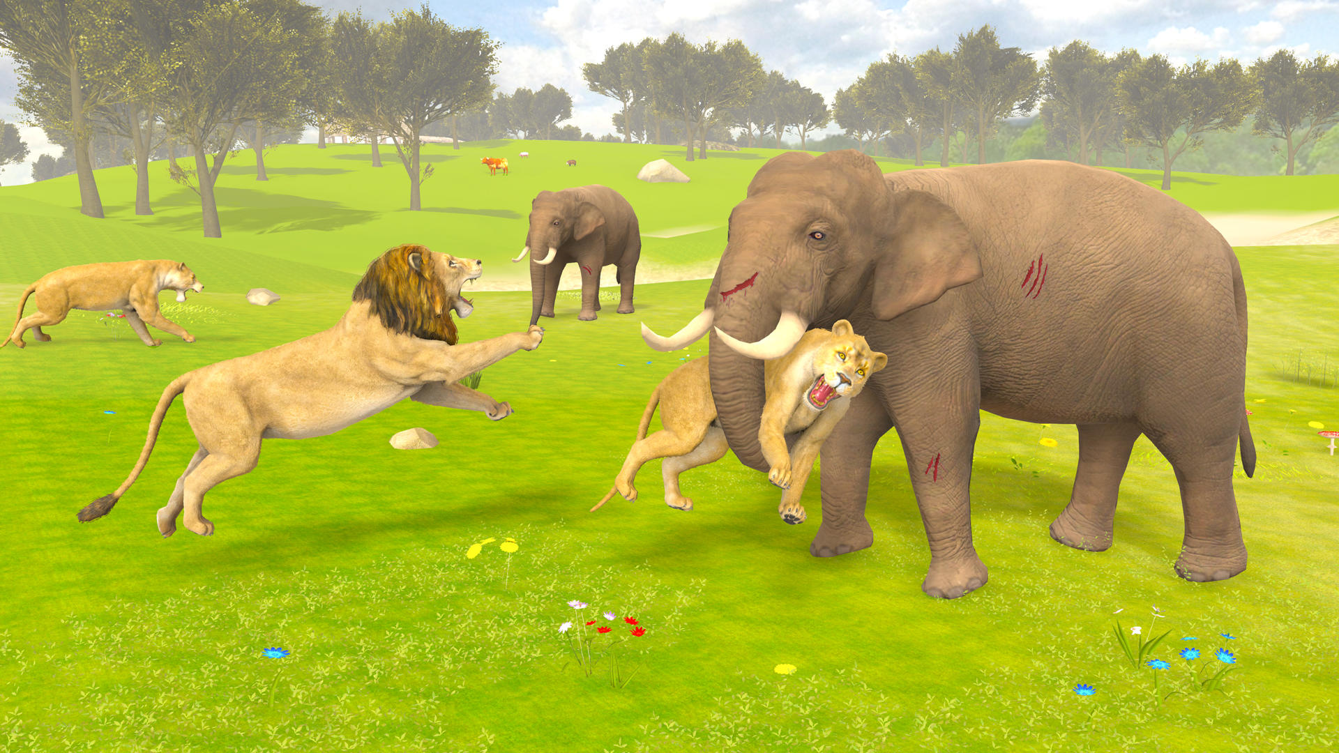 Lion King Animal Simulator 3d ゲームのスクリーンショット