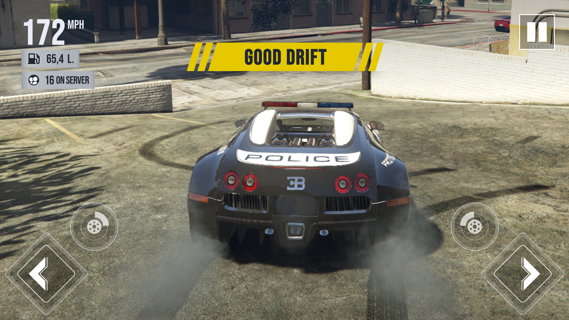 Bugatti Veyron: Police Duty 3D Game Screenshot