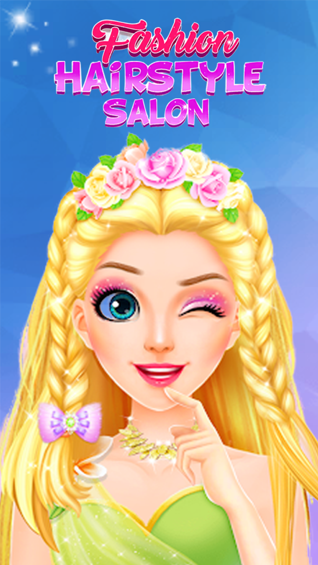 Cuplikan Layar Game Hair Braided Salon Makeup Game