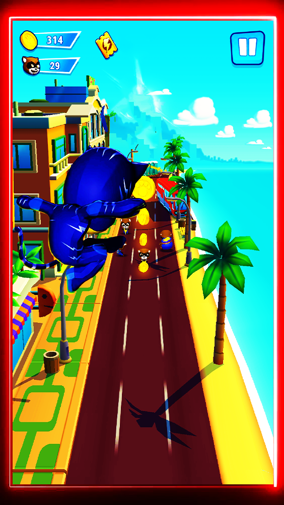 PJ's Moonlight Mask : Rush Run Game Screenshot