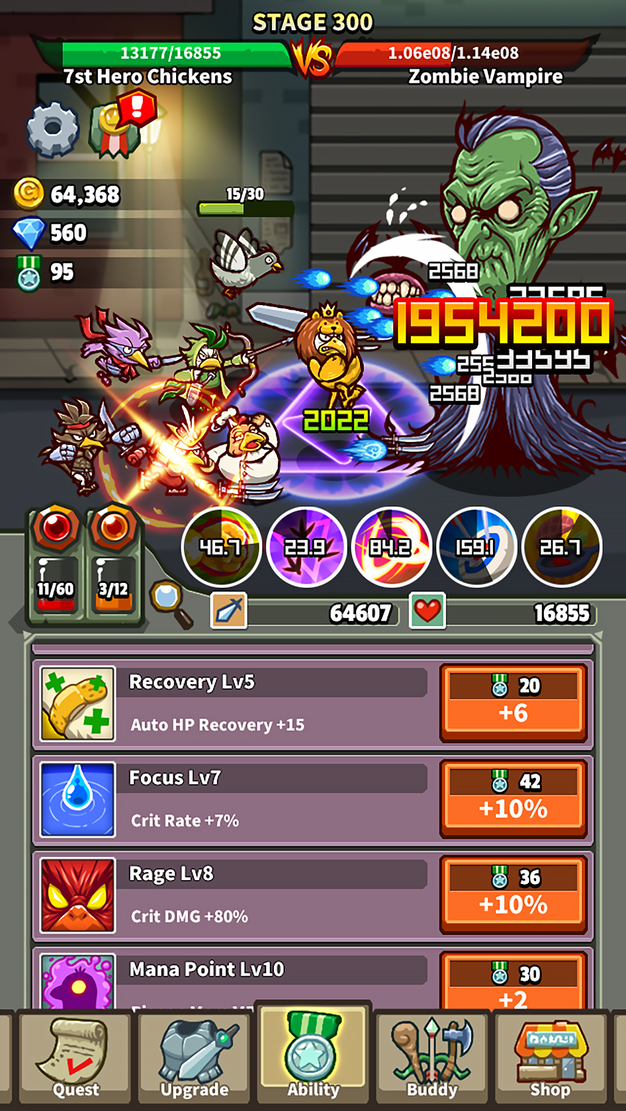 Chickens VS Zombies Game Screenshot